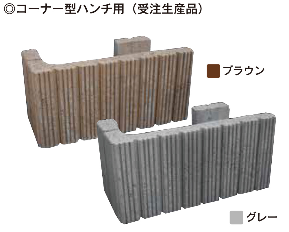LINE 型枠ブロック コーナー型ハンチ用 大里ブロック工業株式会社
